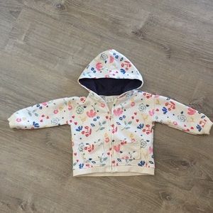 Zara baby zip-up sweatshirt hoodie
